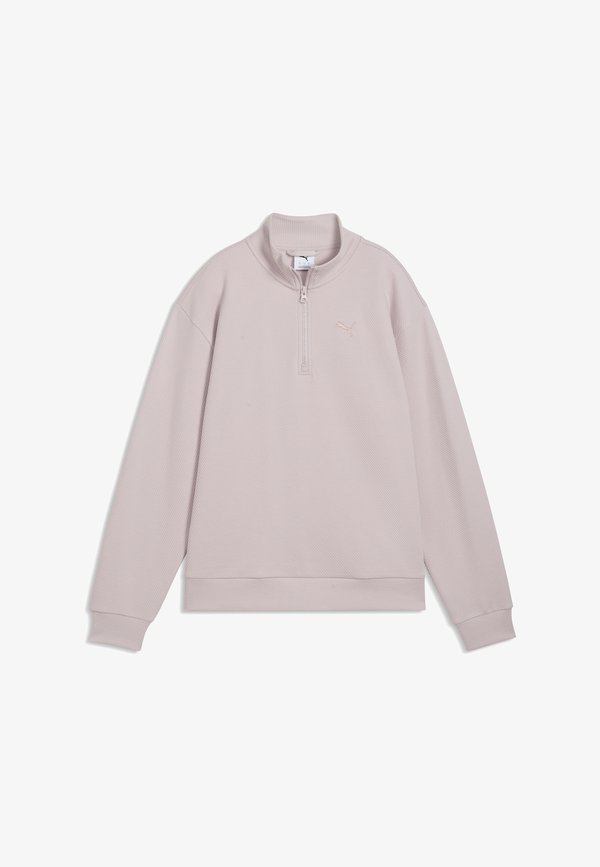 Puma ESS ELEVATED STANDARD HALF-ZIP - Sweatshirt - misty pink