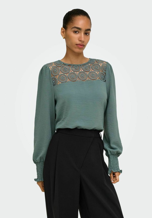 ONLY TOP ONLMETTE TOP - Blouse - balsam green
