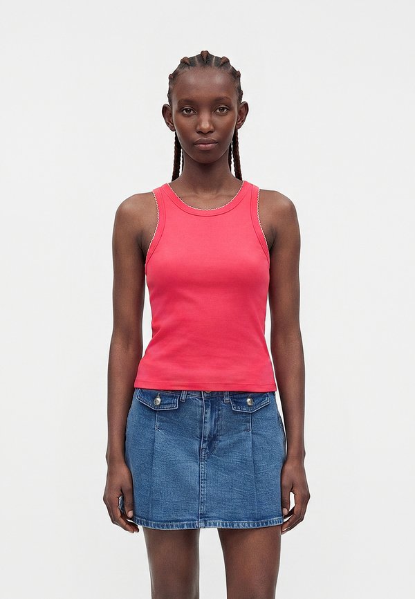 ONLY ONLALLY S/L TANK TOP JRS - Top - raspberry