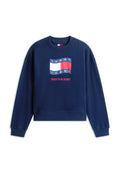 Tommy Jeans WAVY FLAG SUEDED TERRY BOXY SWEATSHIRT