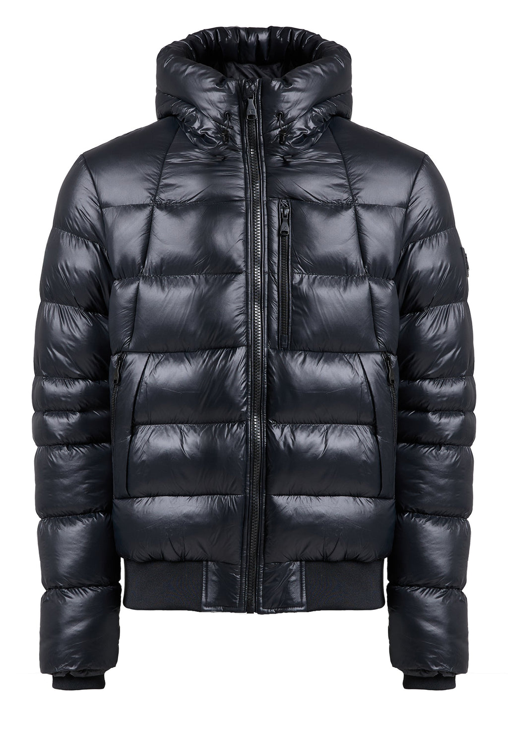 Alessandro Zavetti VIAGGIO HIGH SHINE PUFFER BOMBER JACKET