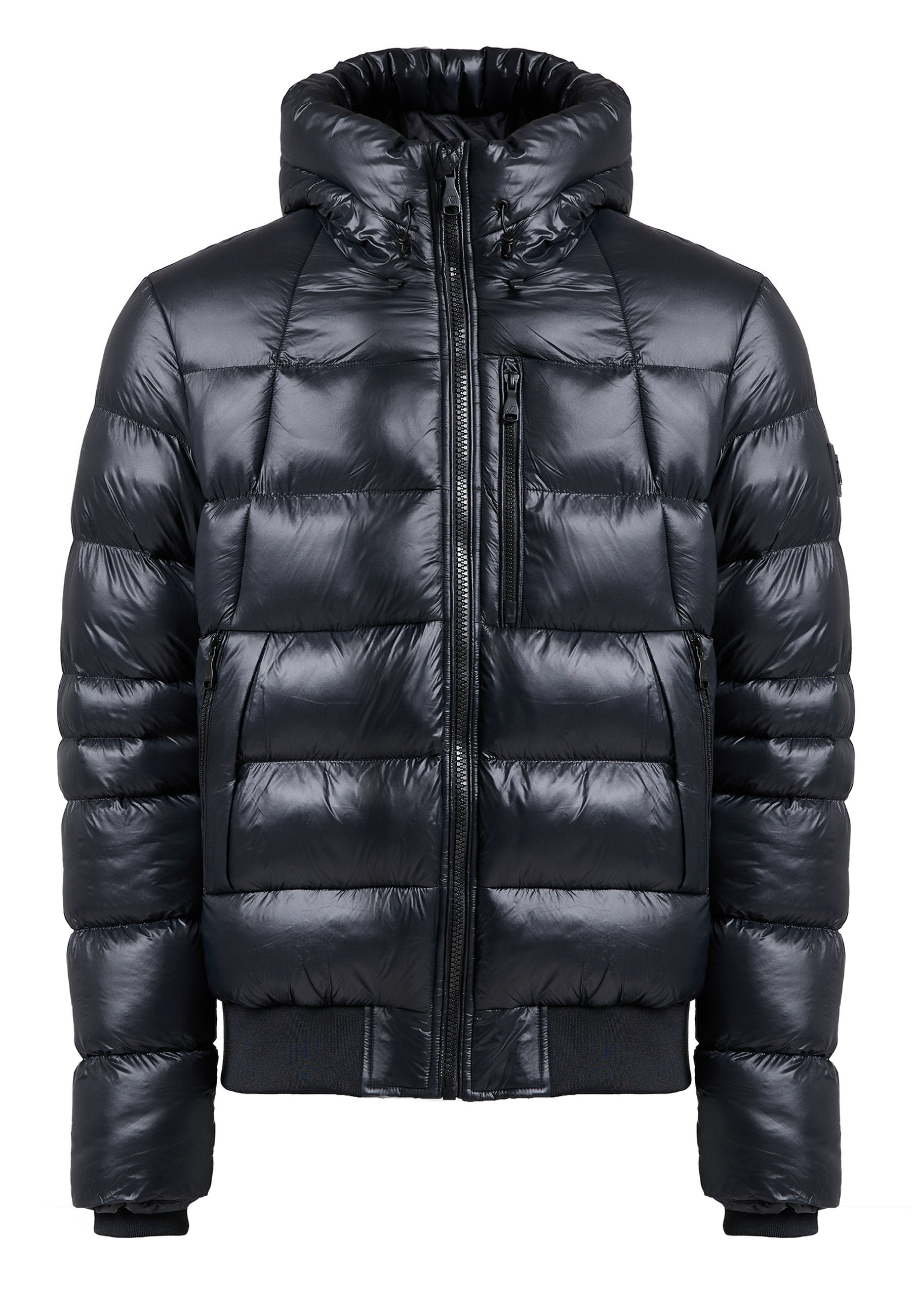 Alessandro Zavetti VIAGGIO HIGH SHINE PUFFER BOMBER JACKET
