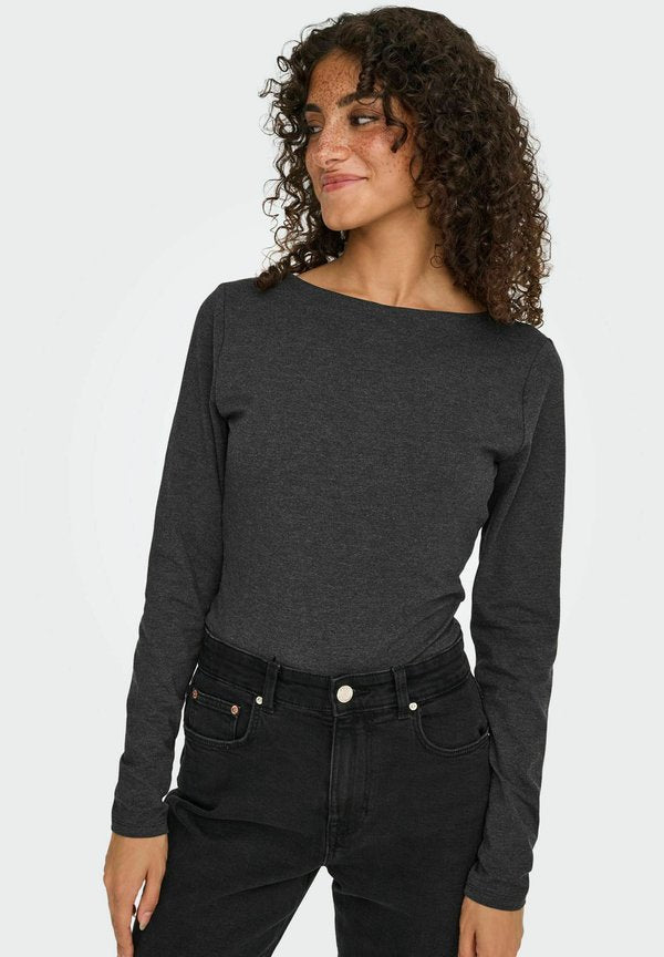 ONLY ONLCHOICE - Long sleeved top - dark grey melange