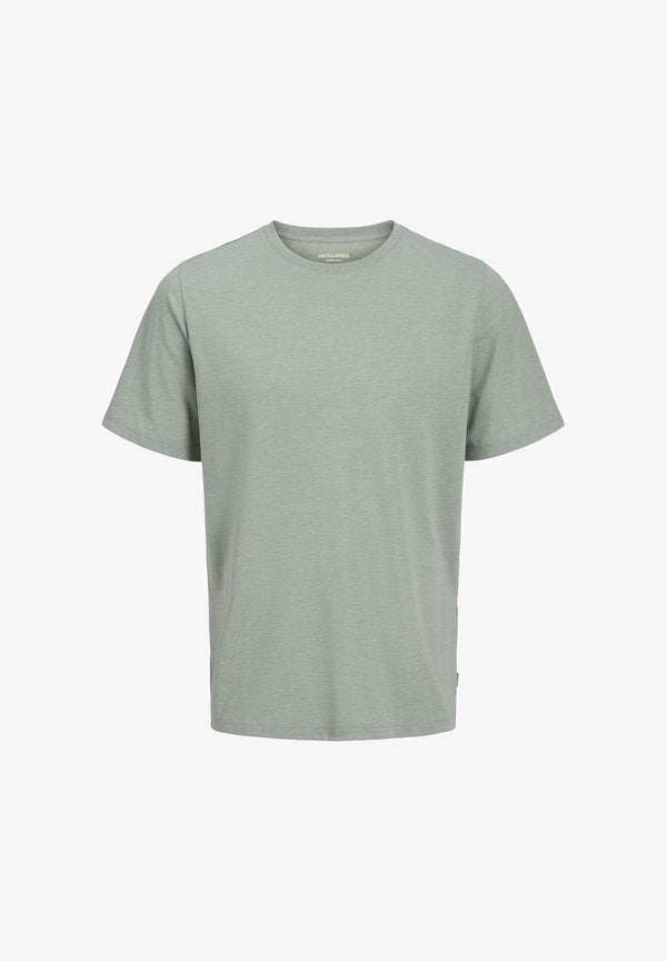 Jack & Jones JJEORGANIC MELANGE TEE SS O-NECK NOOS - Basic T-shirt - iceberg green