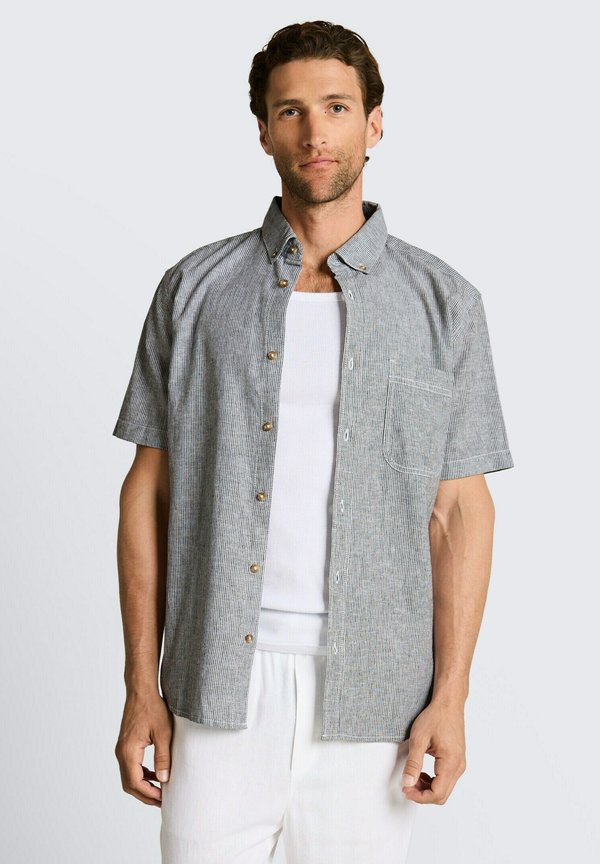 TOM TAILOR Shirt - navy/white small stripe