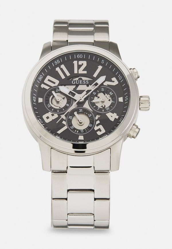 Guess PARKER - Chronograph watch - black sunray/silver-coloured