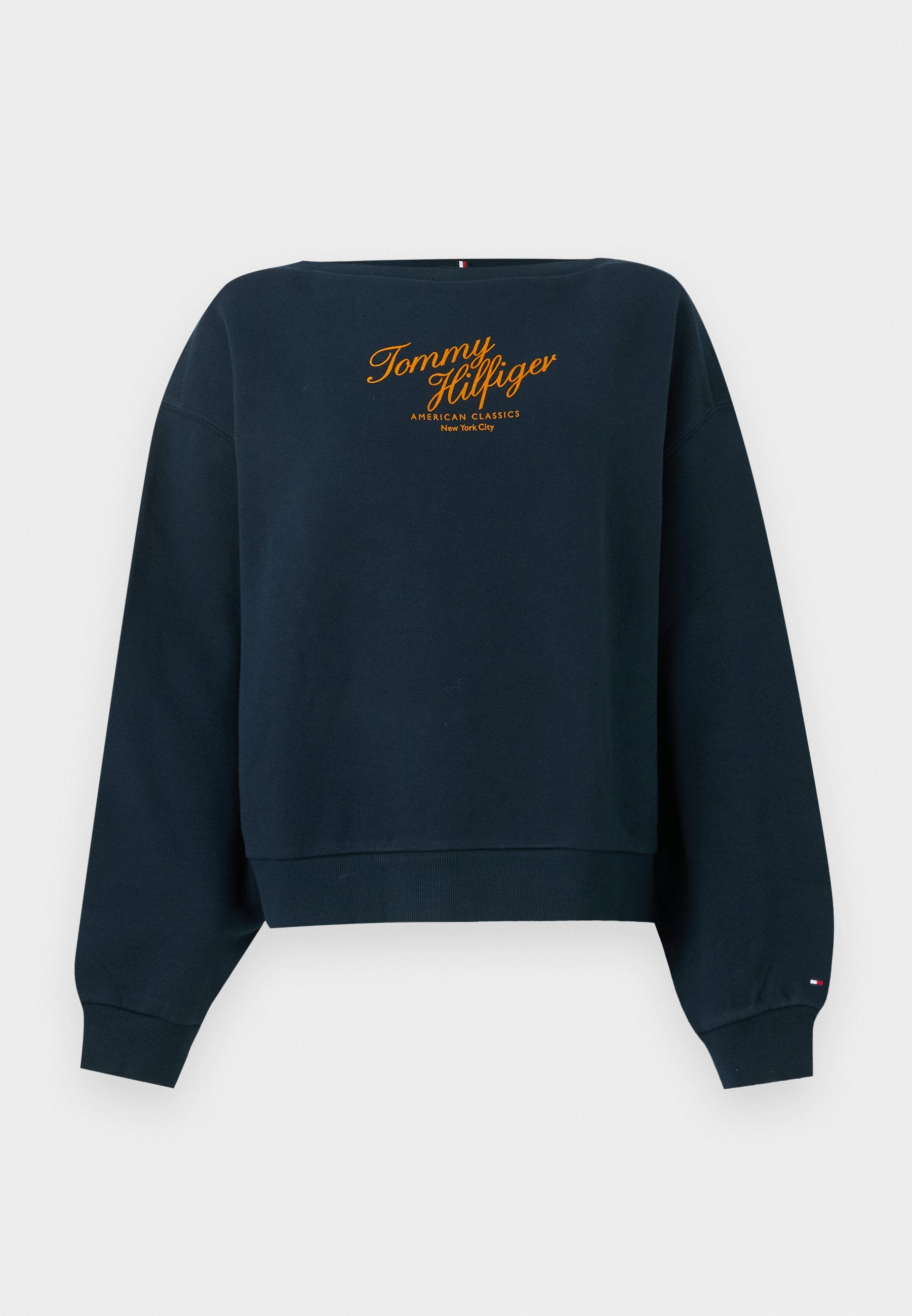 LOGO RELAXED BOAT NECK SWEATSHIRT Media 1