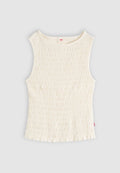 Levi's® BELLA SMOCKED TOP - Top - egret