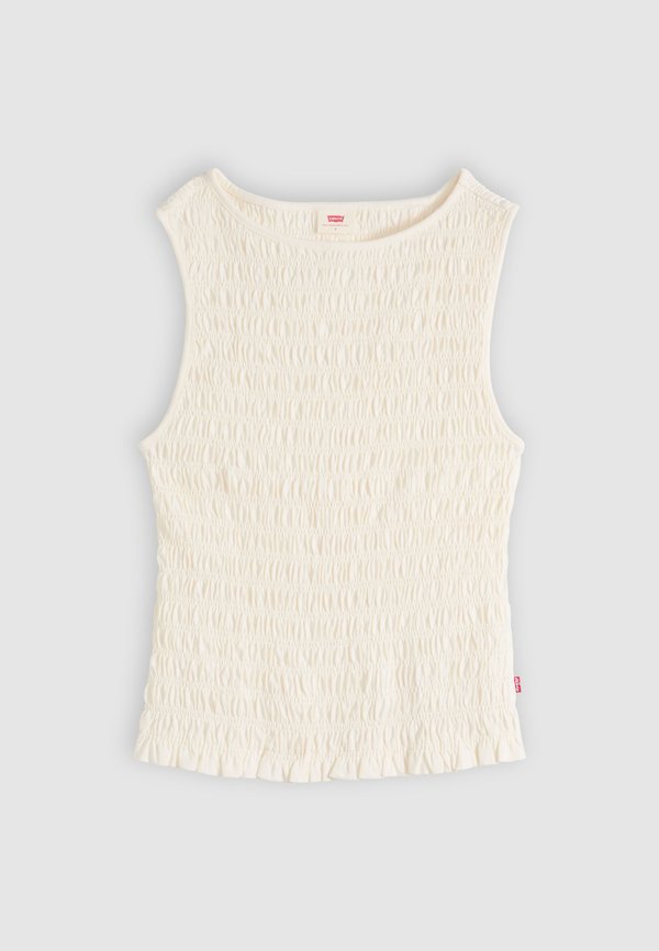 Levi's® BELLA SMOCKED TOP - Top - egret