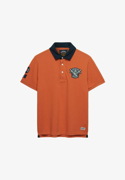 Superdry & Co VINTAGE RUGBY - Polo shirt - prep orange