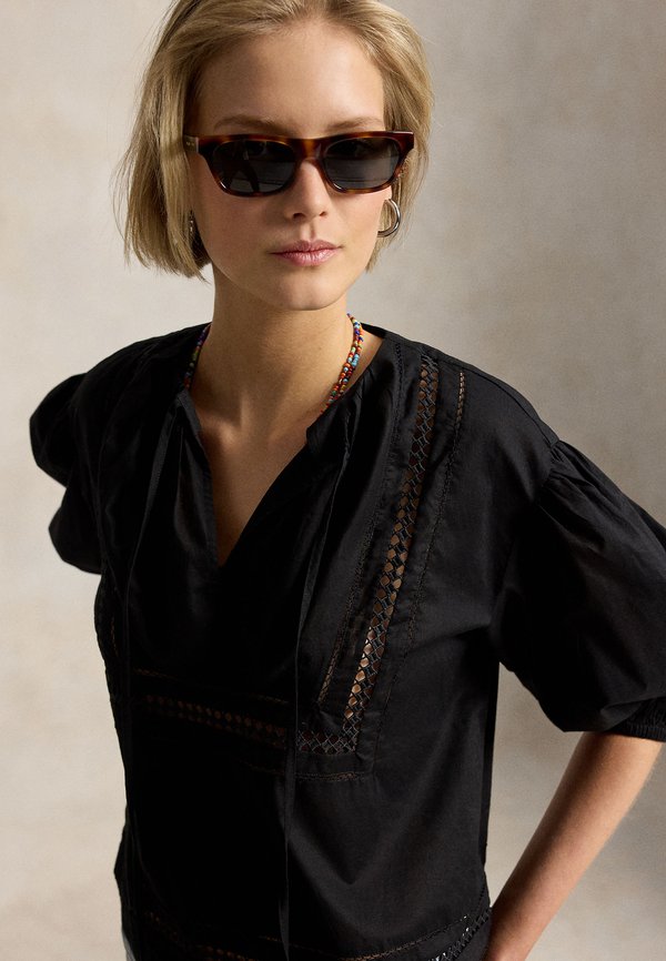 Polo Ralph Lauren LACE-TRIM COTTON SHIRT