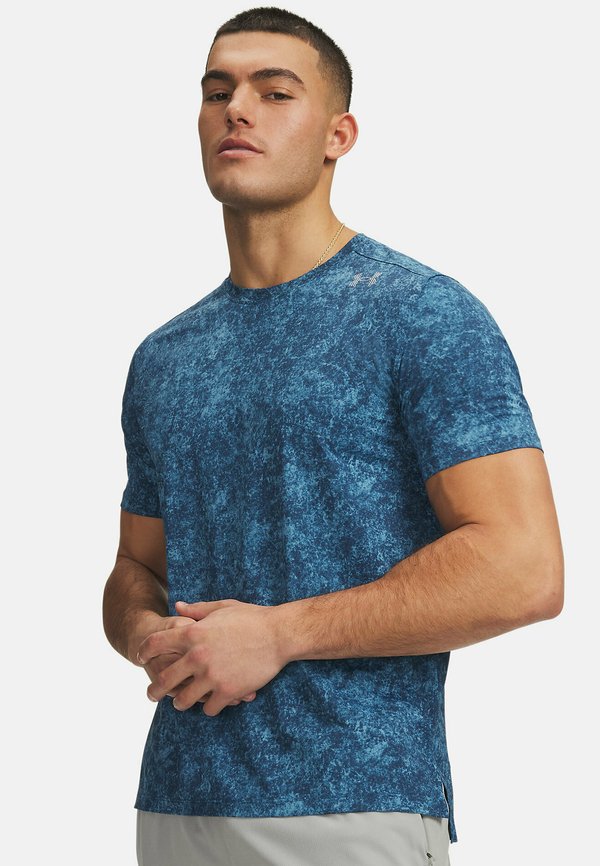 Under Armour VELOCITI PRO PRINTED - Print T-shirt - wham blue