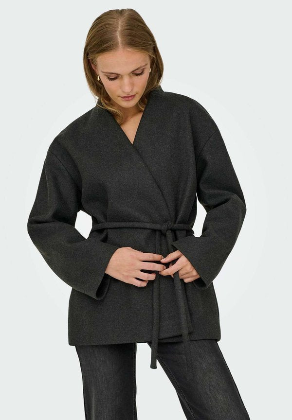ONLY ONLFOX-TRILLION - Summer jacket - dark grey melange