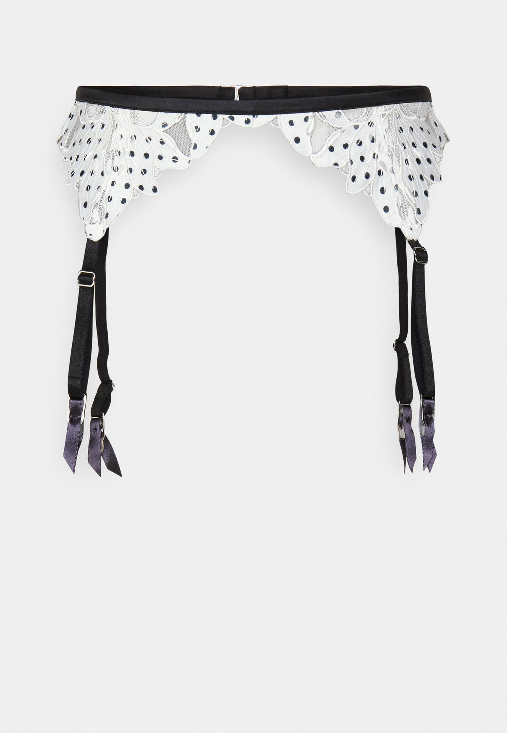 Fleur du Mal EMBROIDERY GARTER BELT