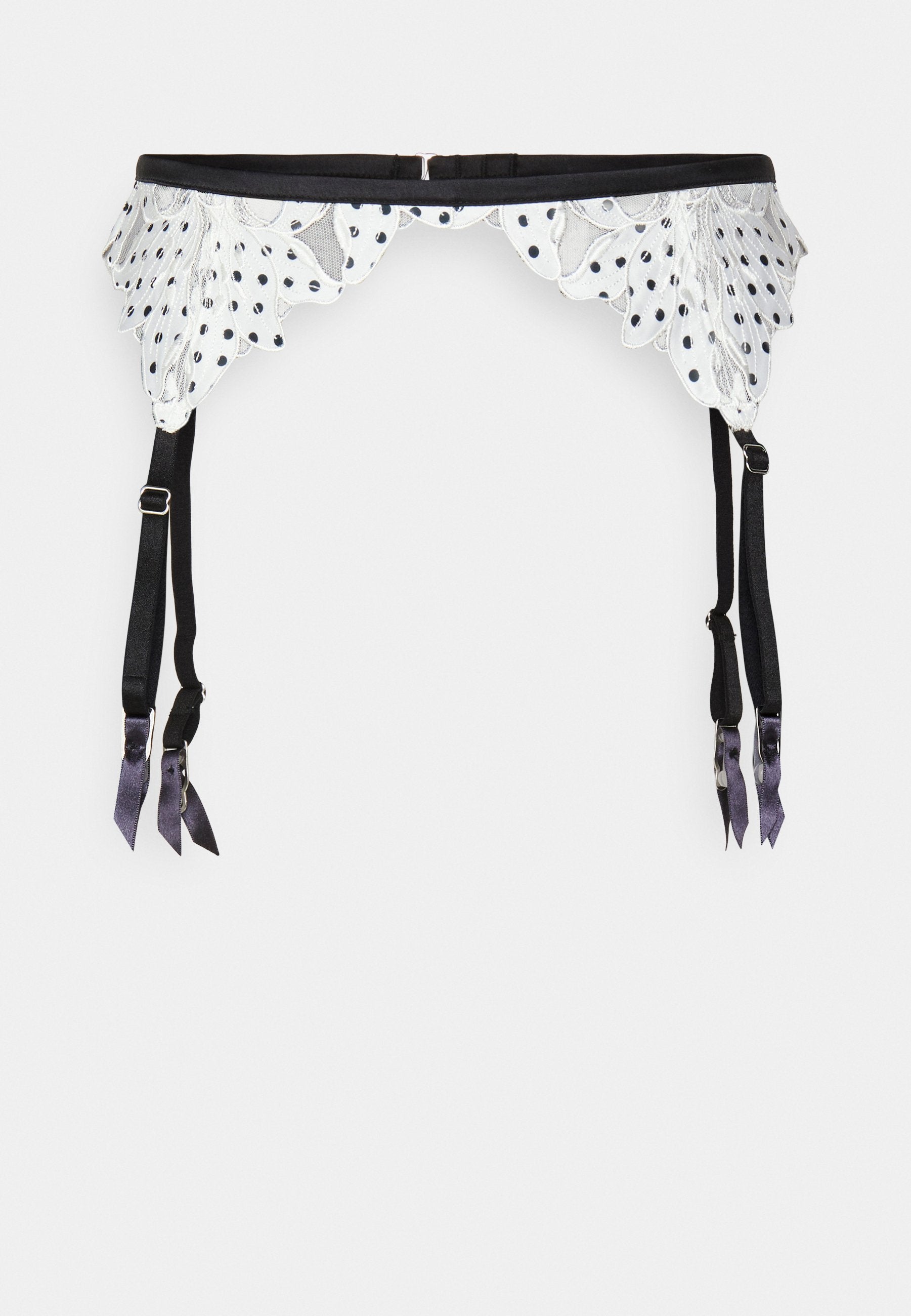 Fleur du Mal EMBROIDERY GARTER BELT
