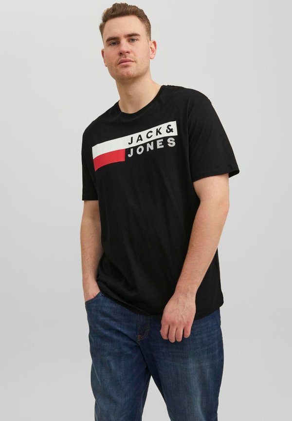 Jack & Jones RUNDHALS CORP 3 STÜCK - Print T-shirt - weiß   navy play   black play