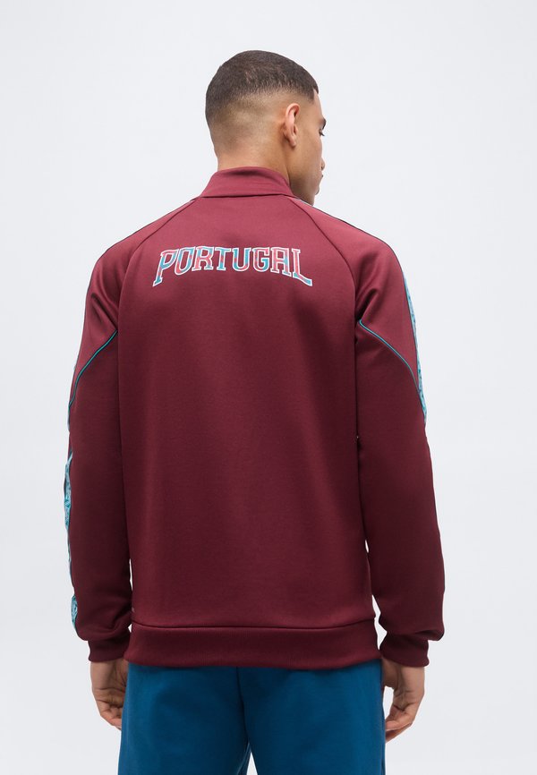 Puma PORTUGAL FPF KING ANTHEM JACKET - National team wear - ruby shimmer-sea glass