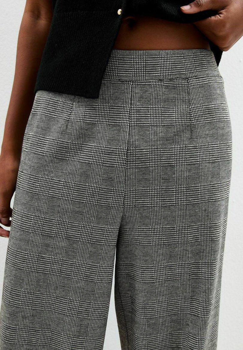 New Look JERSEY CHECKED WIDE LEG