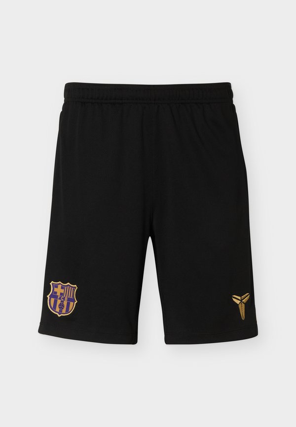 Nike Performance FCB SHORT - Club wear - black/field purple/metallic gold-coloured