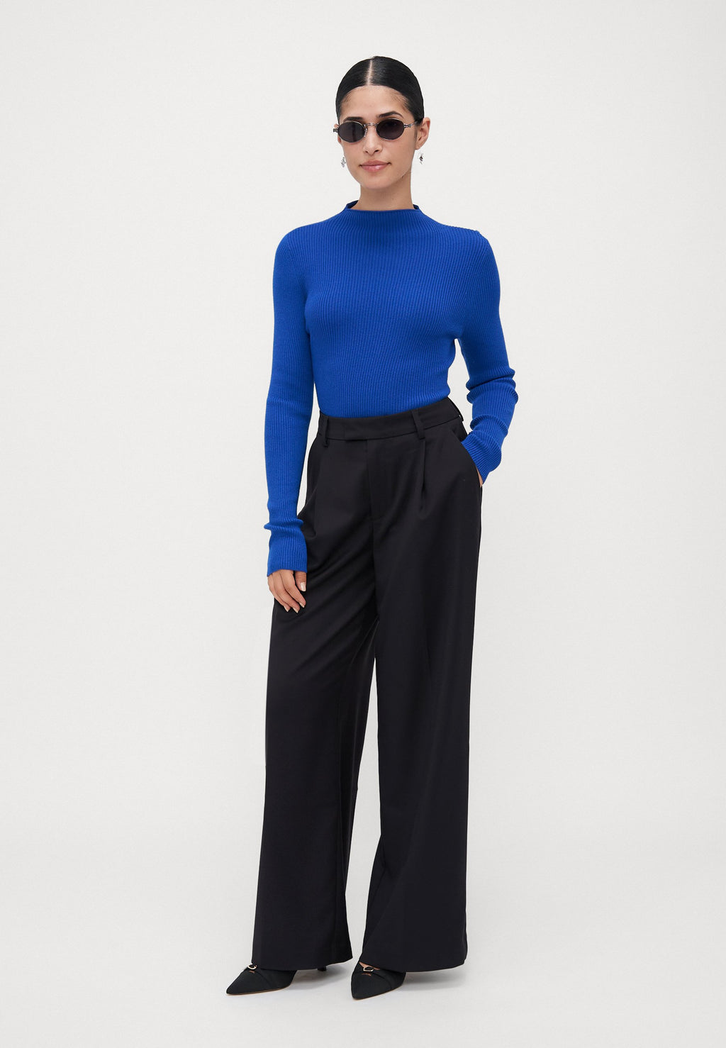 Gina Tricot Petite HIGH WAIST TROUSERS