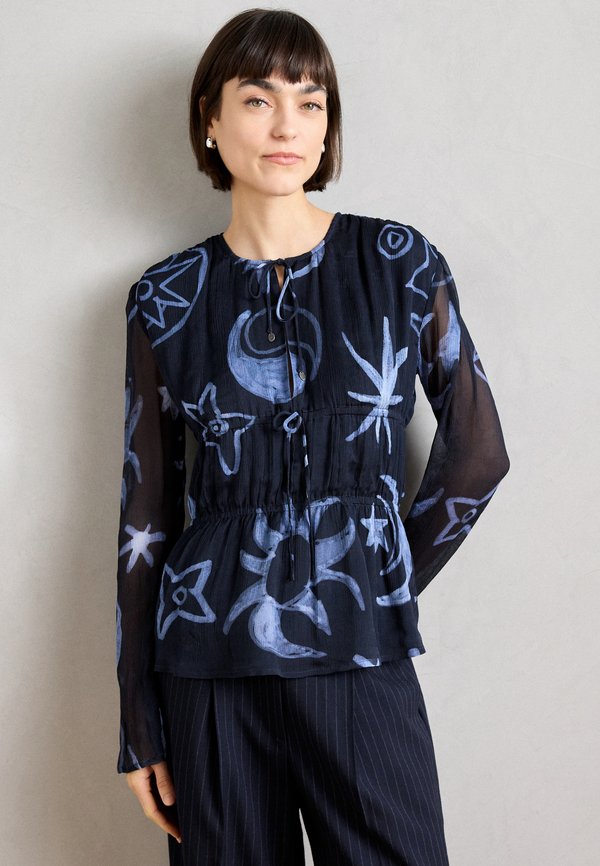 Scotch & Soda PRINTED TIED FRONT TOP