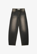 Bershka BALLOON - BAGGY - Relaxed fit jeans - black