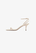 Mango ADULT - High heeled sandals - off-white