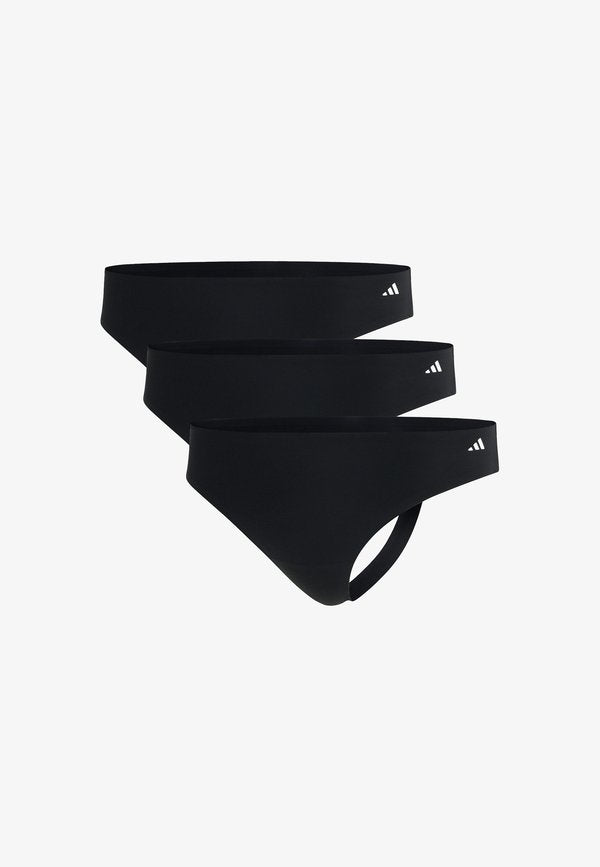 adidas Sportswear 3 PACK - Thong - black
