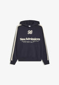 Bershka HOODIE SWEATER WITH SIDE STRIPES - Hoodie - royal blue