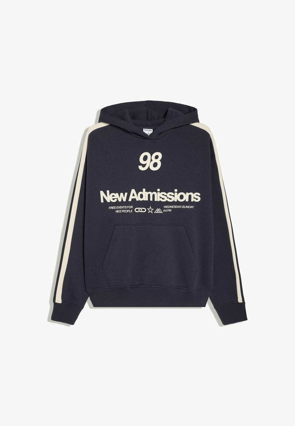 Bershka HOODIE SWEATER WITH SIDE STRIPES - Hoodie - royal blue