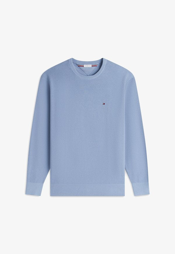 Tommy Hilfiger ESSENTIAL STRUCTURE CREW NECK - Jumper - brisk blue