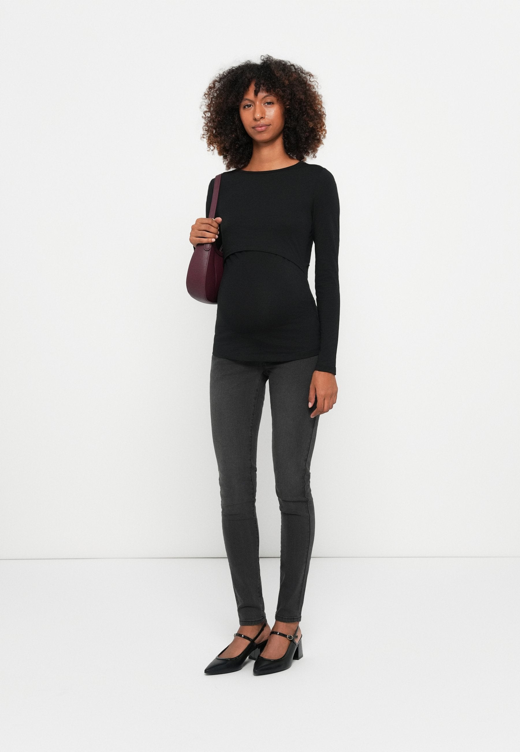 MAMALICIOUS Slim fit maternity Mid waist