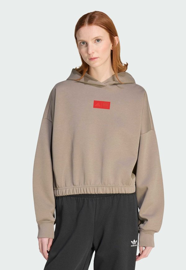 adidas Performance AUDI REVOLUT F1 TEAM ELEVATED HOODED  - Hoodie - simple brown   hi-res red