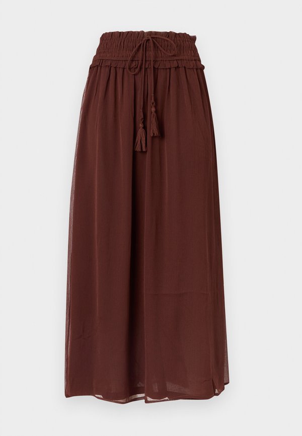 ONLY ONLCILI Long - Maxi skirt - chocolate fondant
