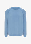 s.Oliver IM USED-LOOK - Jumper - hellblau
