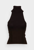 Good American ANGLED RIB HALTER