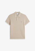 Tommy Hilfiger CABLE KNITTED S/S POLO - ELEVATED ESSENTIALS - Polo shirt - batique khaki
