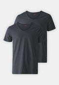 Levi's® MEN V-NECK 2 PACK - Undershirt - jet black