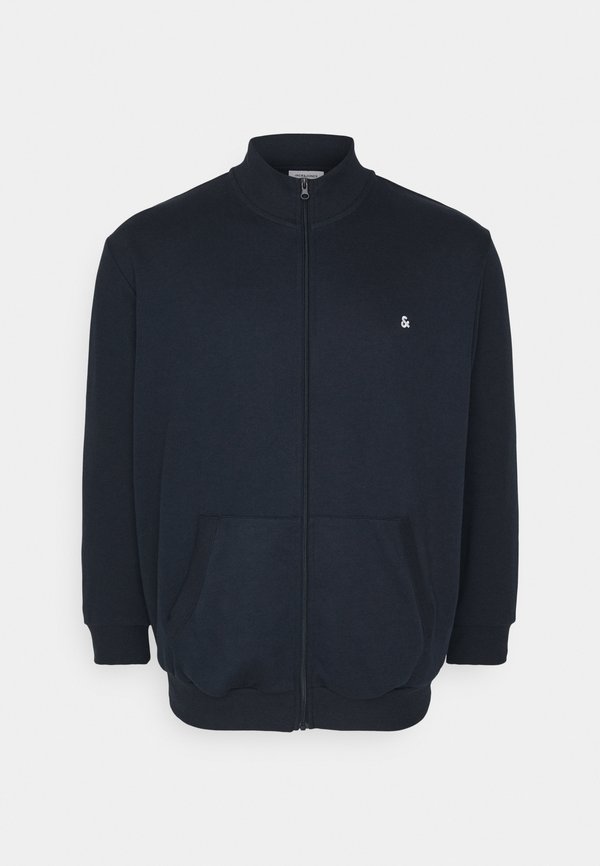 Jack & Jones Zip Sweat Plus Size Plain Zip Sweat - Zip-up sweatshirt - navy