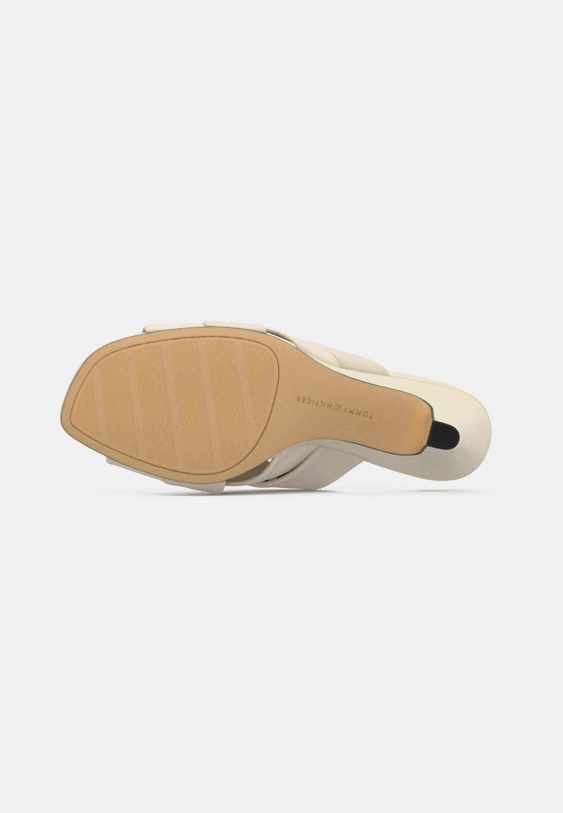 Tommy Hilfiger LEATHER CROSSOVER STRAP HEELED MULES
