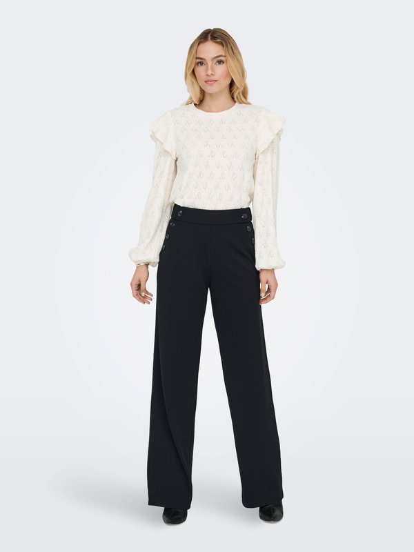 ONLY ONLRINA Regular Fit - Trousers - black
