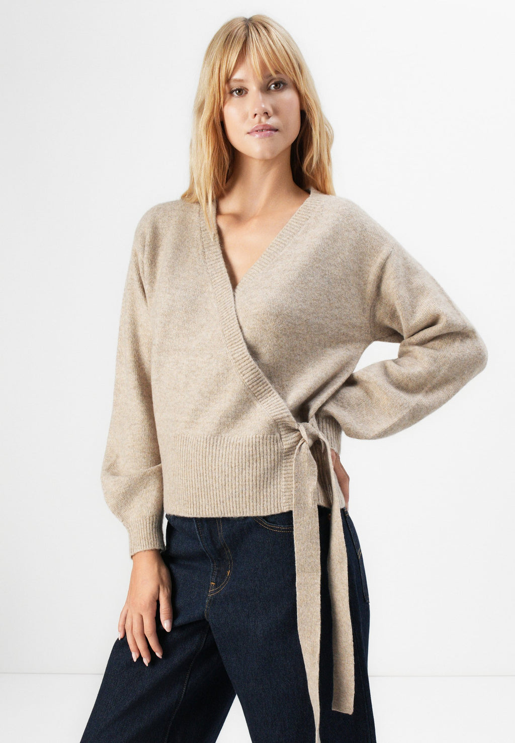 Pieces PCMALOU WRAP CARDIGAN