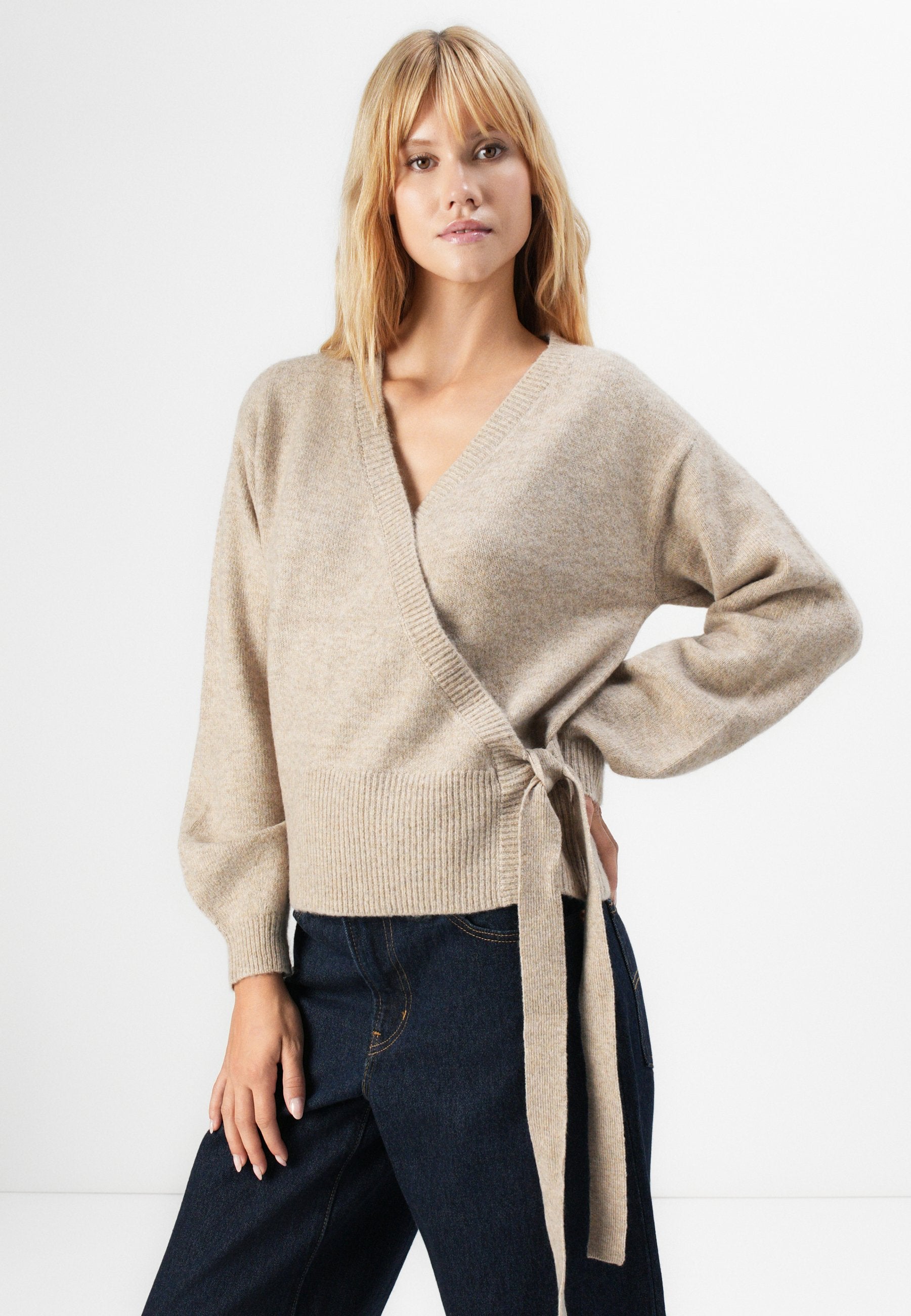 Pieces PCMALOU WRAP CARDIGAN