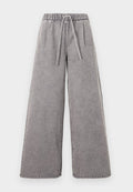Vero Moda VMVALERIA PULL UP - Wide Leg - medium grey denim
