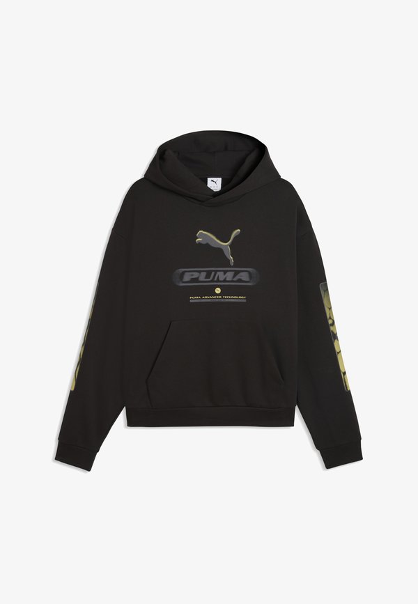 Puma PUMA SPORT BOXY GRAPHIC FLEECE HOODIE - Hoodie - black