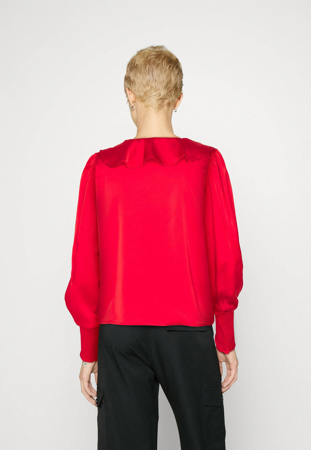 VILA VIMURA V NECK FLOUNCE
