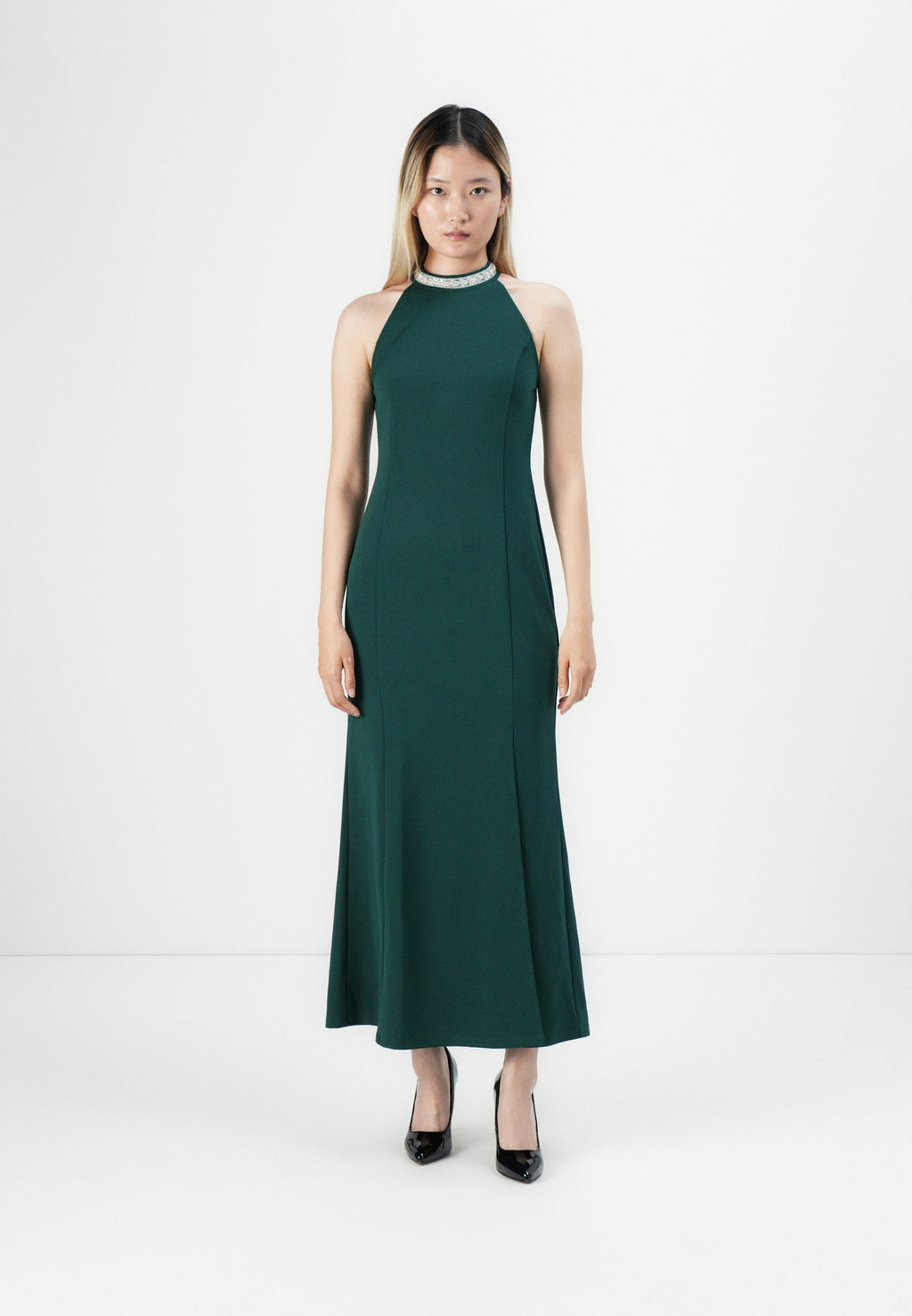 VILA VIVARA HALTER NECK DRESS