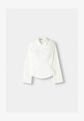 Bershka WITH WIDE SLEEVES - Button-down blouse - white