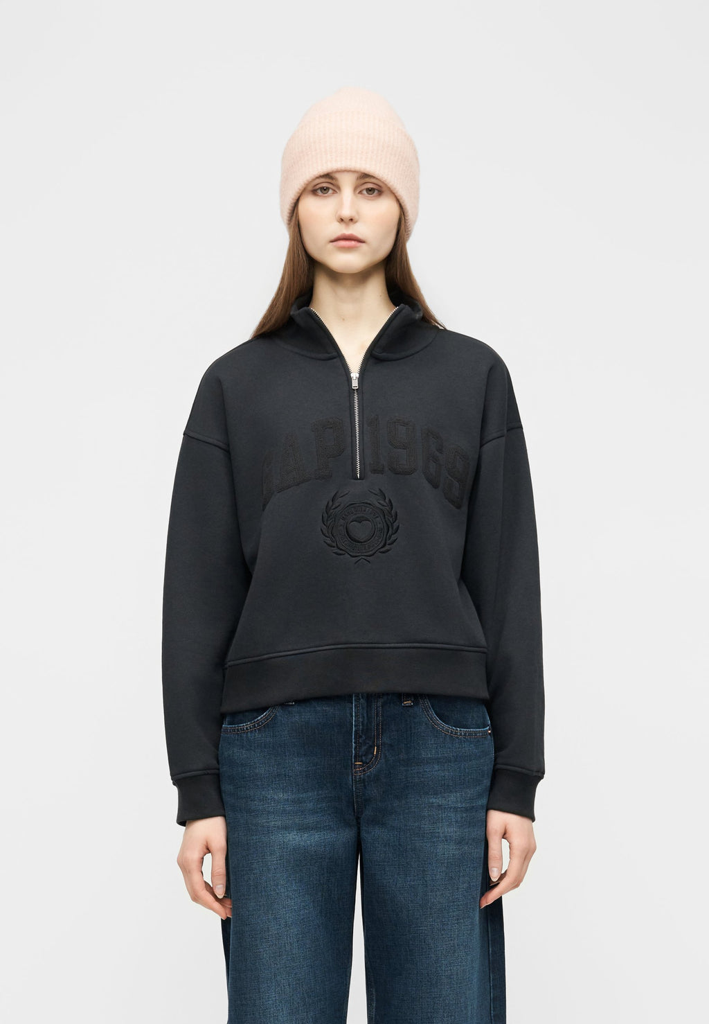 GAP LOGO JAN HALF ZIP
