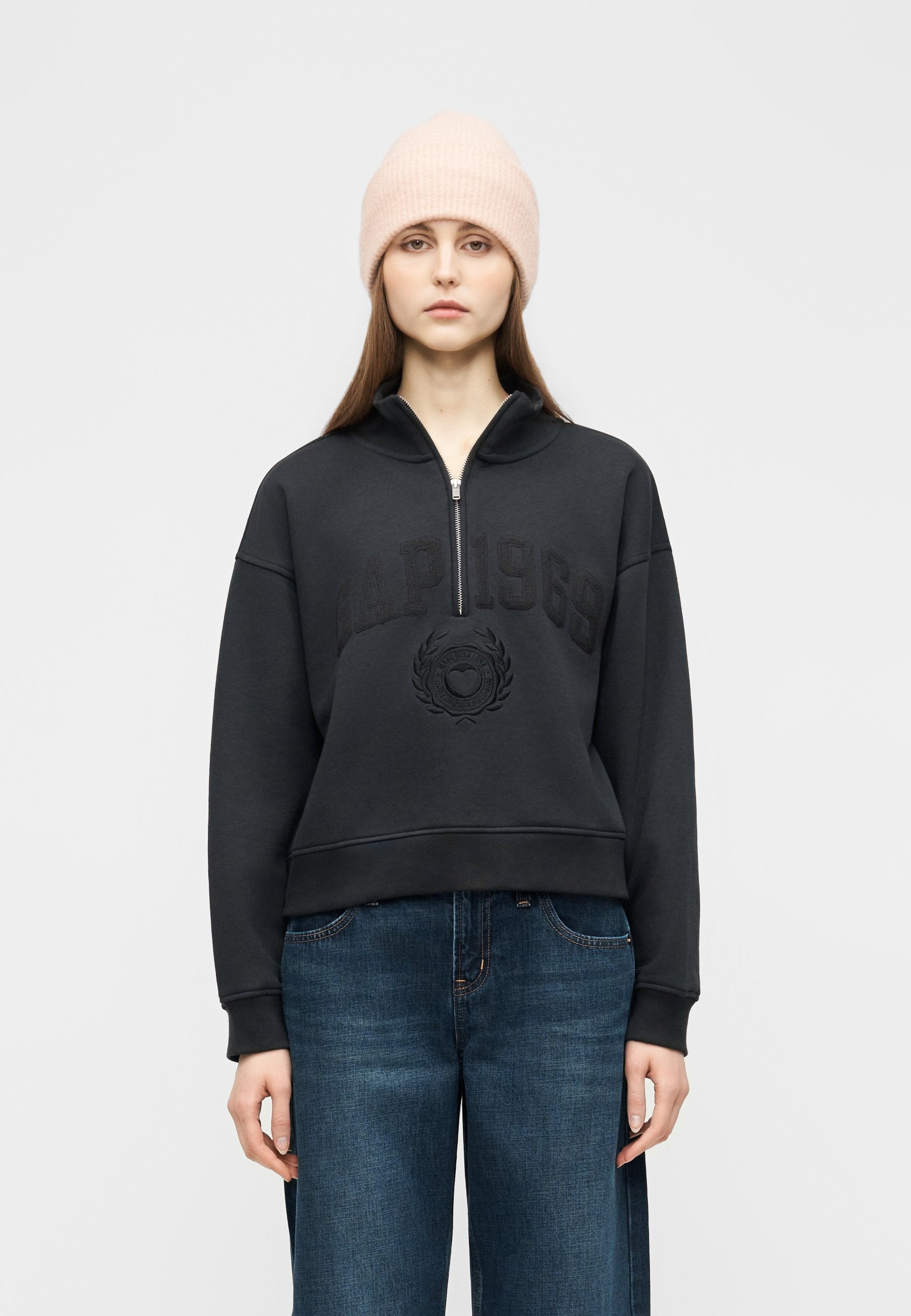 GAP LOGO JAN HALF ZIP